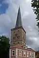 El torre de la iglesia protestante en Schüttorf