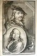 Retratos de Dou y Van der Helst per Jacobus Houbraken