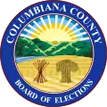 Sello de armas de la Junta Electoral del Condado de Columbiana