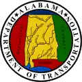 Sello de armas del Departamento de Transporte de Alabama