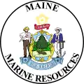Sello de armas del Departamento de Recursos Marinos de Maine