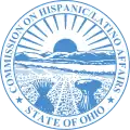 Sello de armas de la Comisión de Asuntos Hispanos y Latinos de Ohio