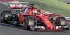 Sebastian Vettel driving a Ferrari Formula One at the Circuit de Barcelona-Catalunya in early 2017