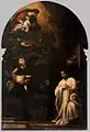 San Benedetto confía Pasqualino Daneli a la Virgen (obra de Sebastiano Mazzoni).