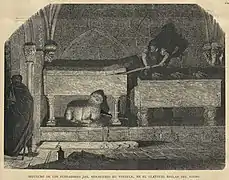 Sepulcro de los fundadores del monasterio de Veruela, La Ilustración Católica, 1883.