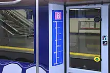 Esquema (o termómetro) en un tren serie 7000