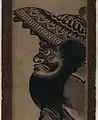 Detalle del Shōki zu de Okumura Masanobu, fechado en torno a 1741-1751.