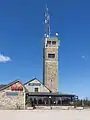 Signal de Botrange, el mástil de comunicación en la cima de la montaña