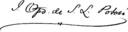 Firma de José María Ignacio Montes de Oca y Obregón