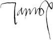 Firma de Jacobo V de Escocia