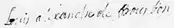 Firma de Luis Alejandro de Borbón