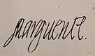 Firma de Margarita de Valois