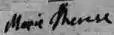 Firma de María Teresa de Saboya