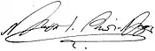 Firma de Nicolás I de Montenegro