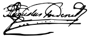 Firma de Augusto de Sussex