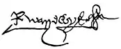Firma de Richard Neville