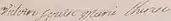 Firma de Victoria de Francia