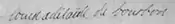 Firma de Luisa Adelaida de Borbón-Conti