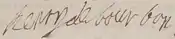 Firma de Enrique II de Borbón-Condé