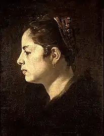 Cabeza de muchacha, Diego Velázquez, c. 1620-1624.