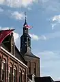 Bandera de la Monarquía Católica en una iglesia de Güeldres (Países Bajos).