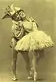 Enrico Cecchetti y Varvara Nikítina como el pájaro azul y la princesa Florine, 1890