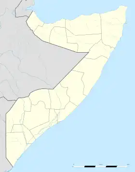 Mogadiscio ubicada en Somalia