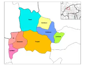 Departamentos de Sourou.