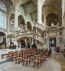 Pantalla del coro alto de la iglesia de Saint-Étienne-du-Mont (1530-1545)