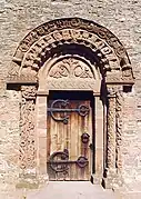 Portada de la iglesia parroquial de Kilpeck (ca. 1140)