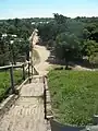 Puente sobre el río Bermejo visto desde Puerto Eva Perón.