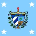 Estandarte presidencial de Cuba (1909-1929)(uso en el mar)