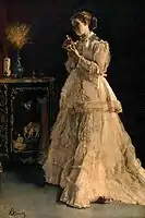 Señora en rosa, 1866