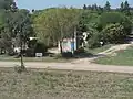 Vista del pueblo al norte de la Ruta Nacional 11.