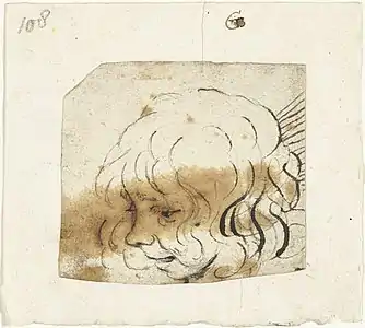 Dibujo de Moses ter Borch realizado por su hermano Gerard ter BorchRijksmuseum