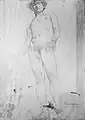 Estudio de un desnudo masculino de pie en el Museo Metropolitano de Arte, 1885