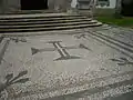 Mosaico con la Cruz de la Orden de Cristo
