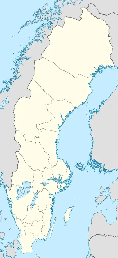 Ystad ubicada en Suecia