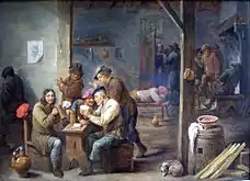Escena de taberna (1658). David Teniers II. Galería Nacional de Washington.