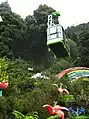 Teleférico en recorrido decorado navideño de 2015.