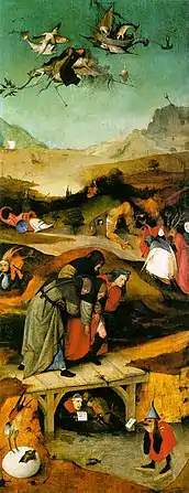 Vuelo y caída del santo