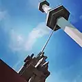 Detalle Tensor de Torre espacial - Parque de la Ciudad