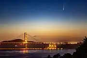 El puente Golden Gate y el cometa C2020 F3 NEOWISE