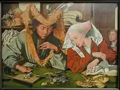 Marinus van Reymerswale (1539). El cambista y su mujer.