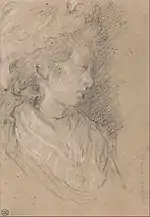 Estudio de una mujer, Thomas Gainsborough.