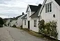 Desarrollo de casas pequeñas en Torggate (calle).