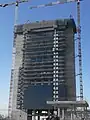 Construcción de la quinta torre, Torre Caleido el 20 de agosto de 2019.
