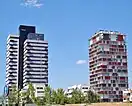 Torre Puerta de Chamartín y Torre Panorama, Isla de Chamartín, barrio de Valdefuentes