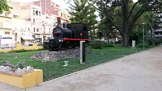Locomotora del carrilet y carrasca