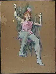 Trapeze Artist at the Medrano Circus, de Toulouse-Lautrec (1887-1888)